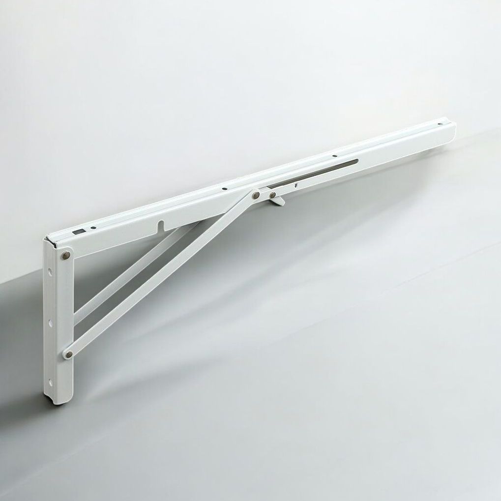 게더릭 벽고정 접이식 선반대 2p세트 (50cm) (화이트)