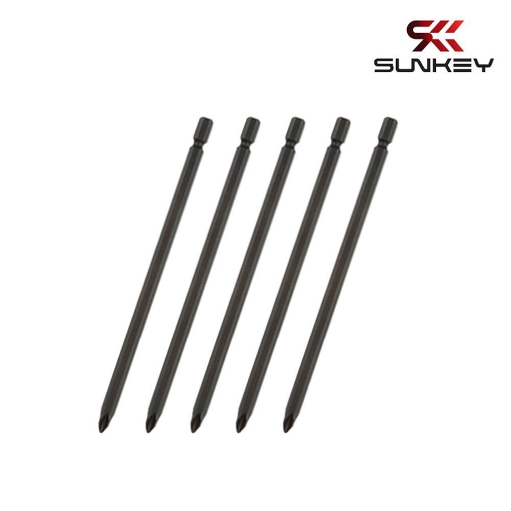 십자 임팩 육각 +PH2x6.35 150mm 단면비트 5pcs