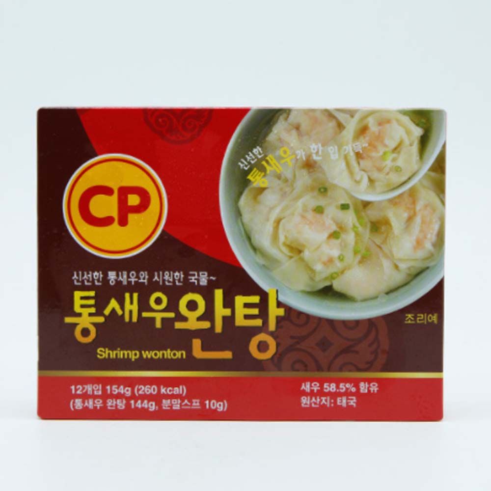 신선한 통새우완탕 12입 154g
