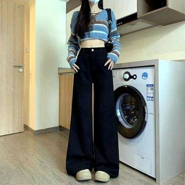 데님 팬츠 URS2458634 찢어진청바지 와이드데님팬츠
