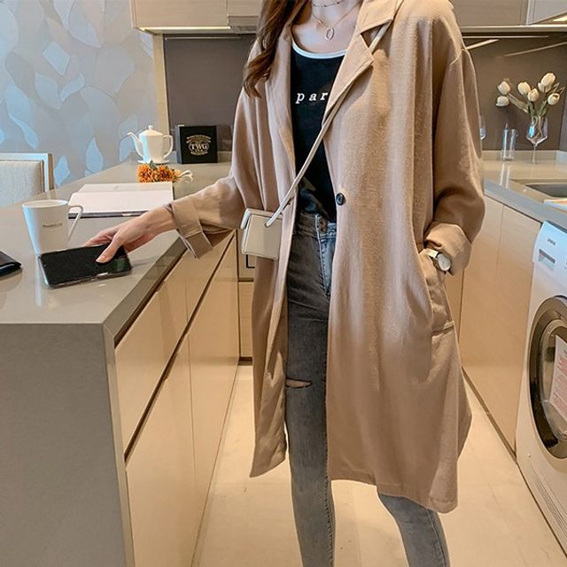 데일리 여성 베이직 블레이저 무지 자켓 LK-