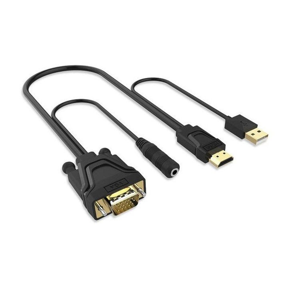 HDMI 컨버터 (HDMI to VGA) 케이블 일체형 1.4M
