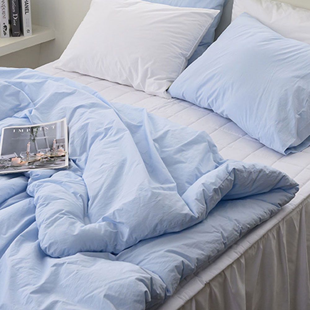 Hotel Here 블루 60수 퀸 Q 차렵이불 베개커버 세트