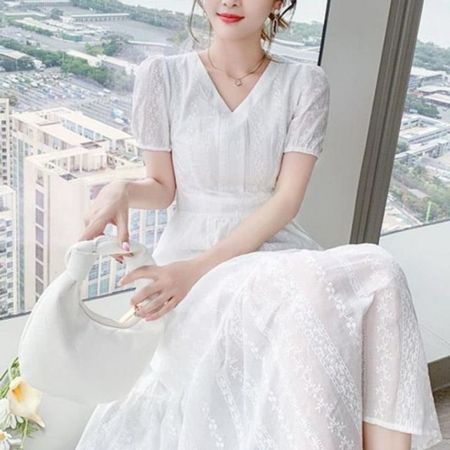 면접 린넨원피스 뷔스티에 기본 롱원피스 데이 여자
