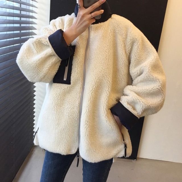뽀글이 점퍼 자켓 후리스 뽀글이집업 털 WS-