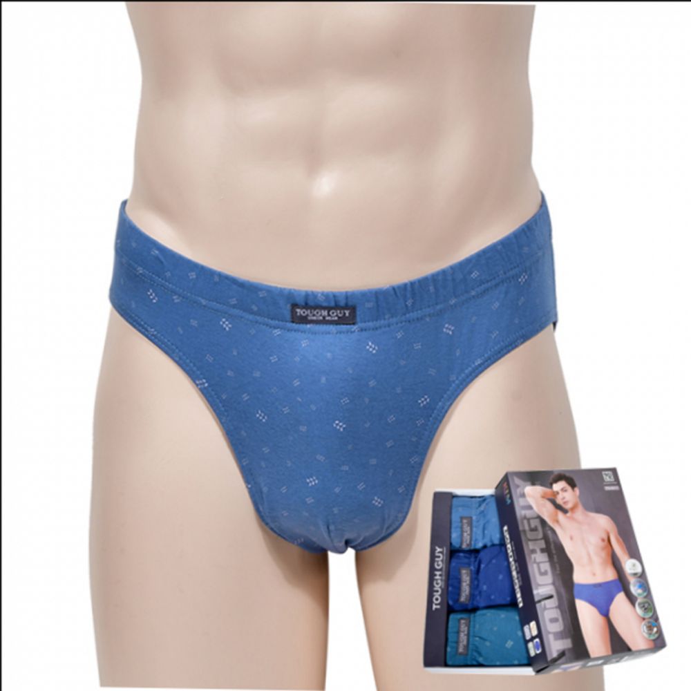 남자팬티 사방스판 3D 입체 나뭇잎 3매입 삼각팬티