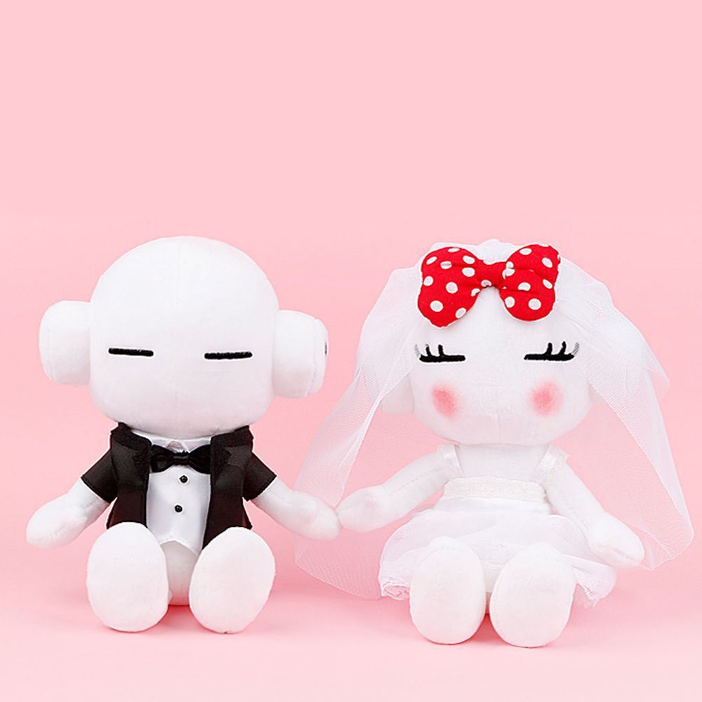리크플 신혼집선물 25cm 인형세트 신랑신부 봉제인형