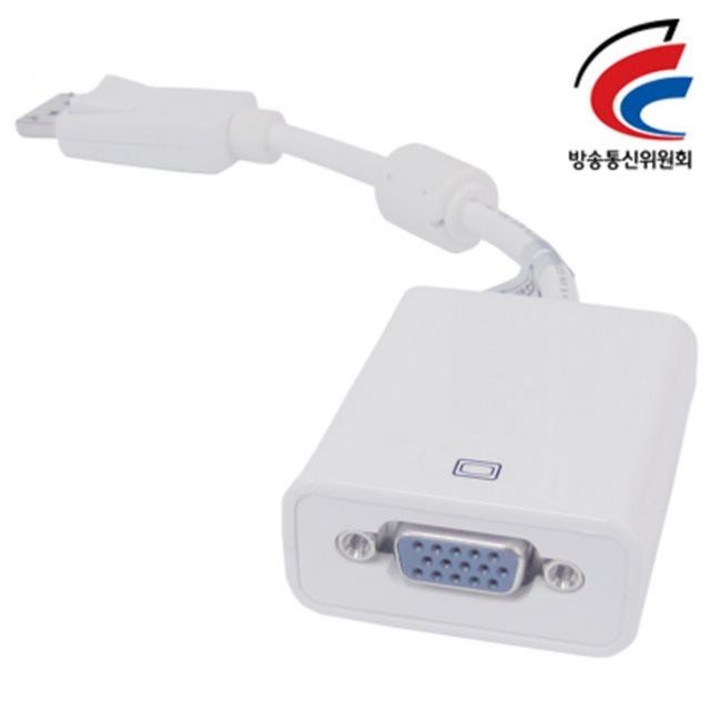 DC V2 DisplayPort to VGA 젠더(White)