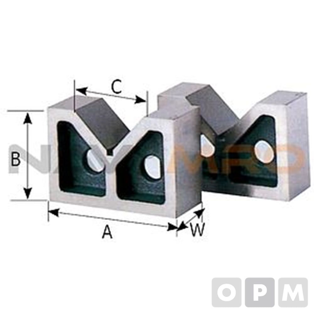 주철제 V블럭 No.143-75/1SET(2EA)/직각도 10미크론