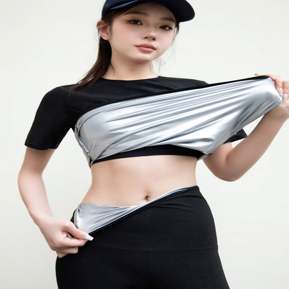 여자 트레이닝 헬스 운동효과 업 반팔땀복 상하의세트