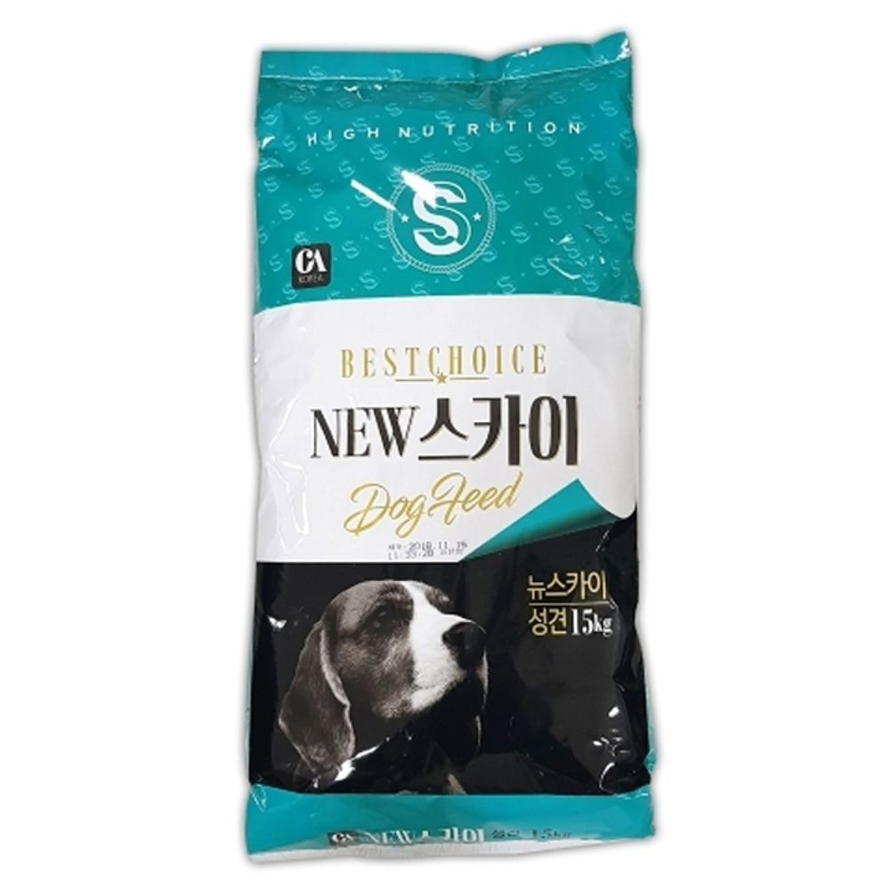 강아지 성견용 뉴스카이 일상 15kg 1P 반려견 건식 사