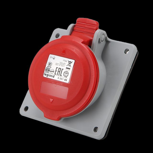 아남콘센트(3P+E 16A) 415V 555188 판넬(IP44)