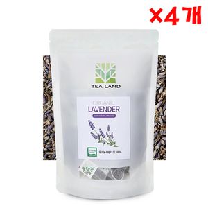 아이티알,NE 유기농 라벤더 20티백 X 4개 대용량 라벤다티 허브차