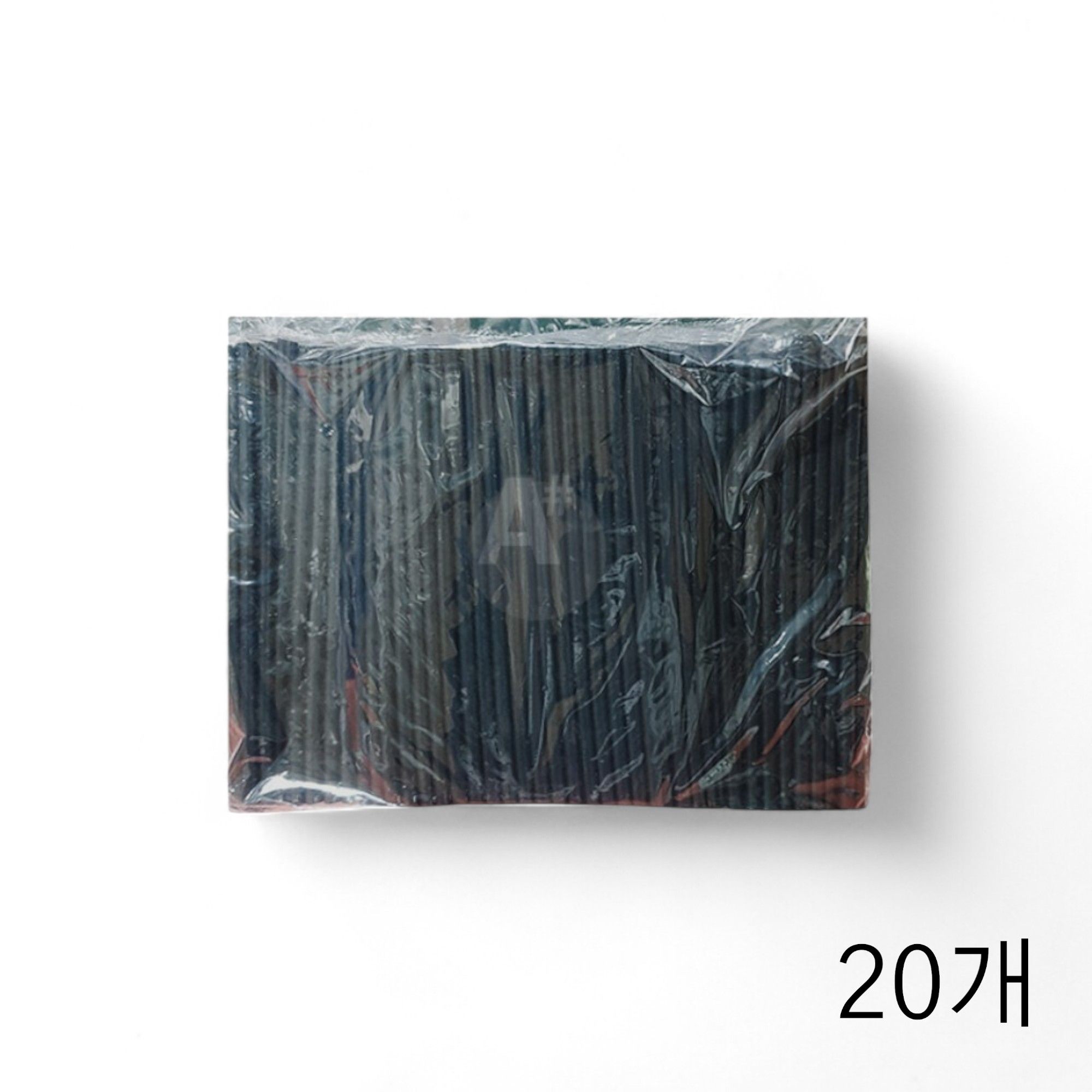 일자스트로우 검정 빨대 7mmX21cm 500입 X 20개