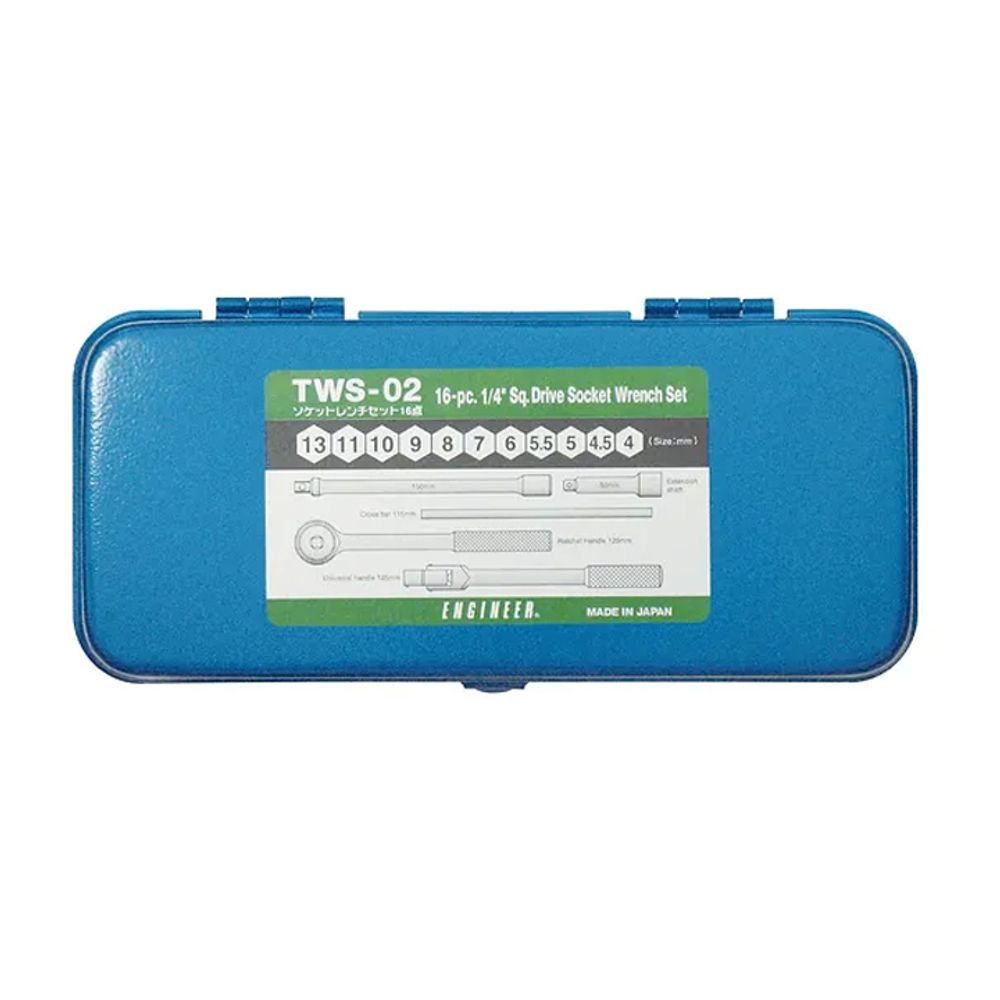 ENGINEER 소켓렌치세트_TWS-02 4 4.5 5 5.5 6 7 8 9