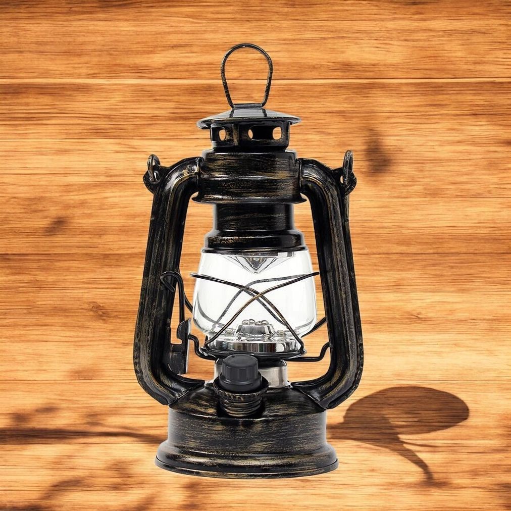 게더릭 LED 캠핑램프 (12x19cm) (브라스) (웜색전구)