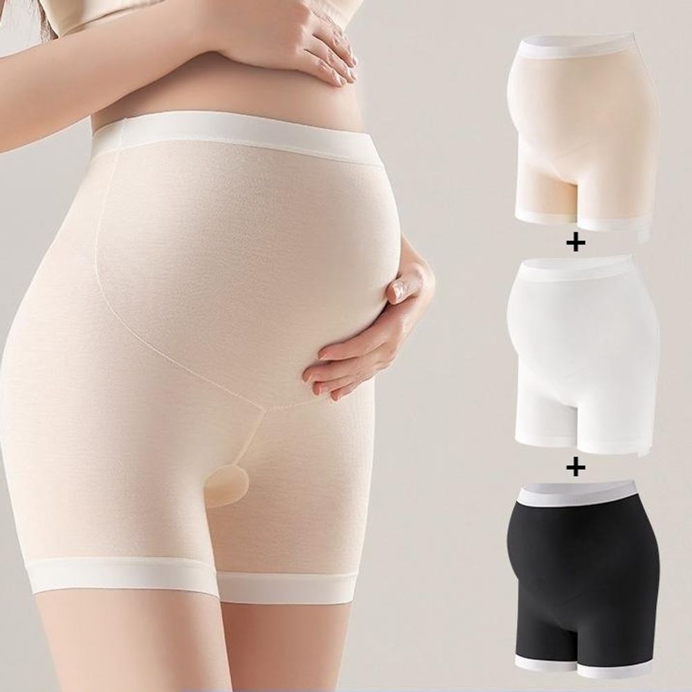 맘라인 임산부 사각 팬티 3P 속바지 드로즈 모달 거들