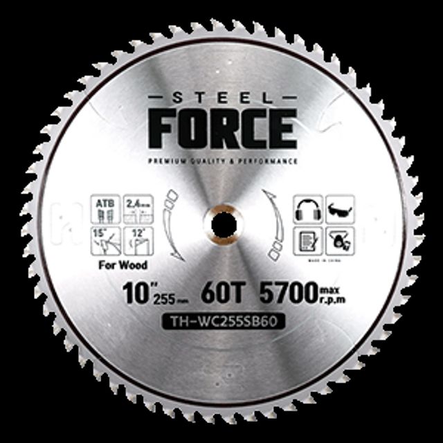 STEELFORCE 팁쇼 TH-WC255SB60(목공용) 10인 치(255)