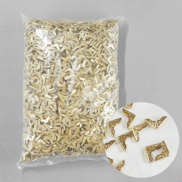 금속 북아트코너캡 미니 (2mm 금색) 오천개입x1봉