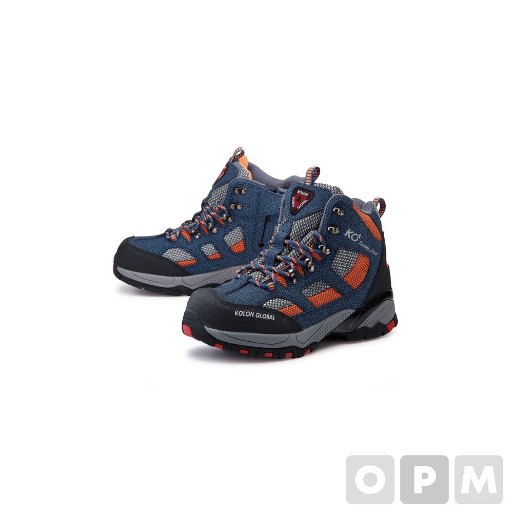 캐주얼 안전화 6인 치-240MM/NAVY+ORANGE