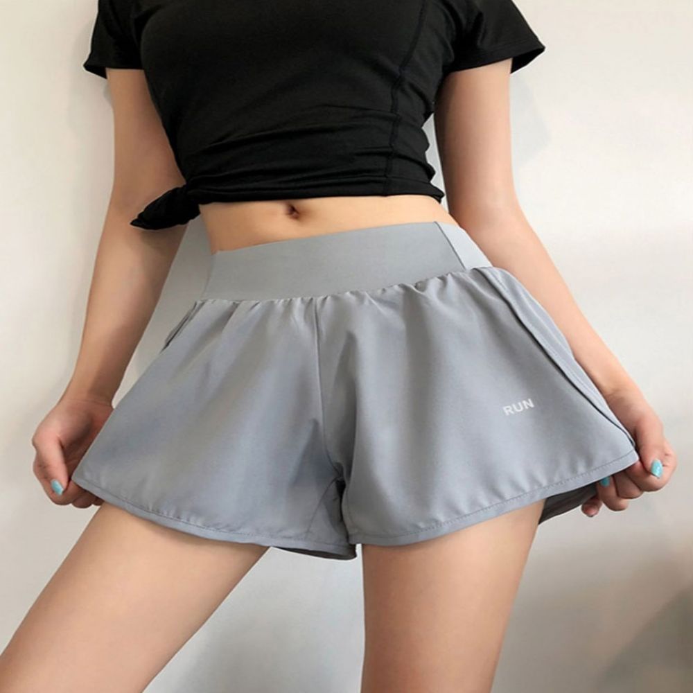 여성 안감 루즈핏 포켓숏팬츠 헬스웨어 옆트임 반바지