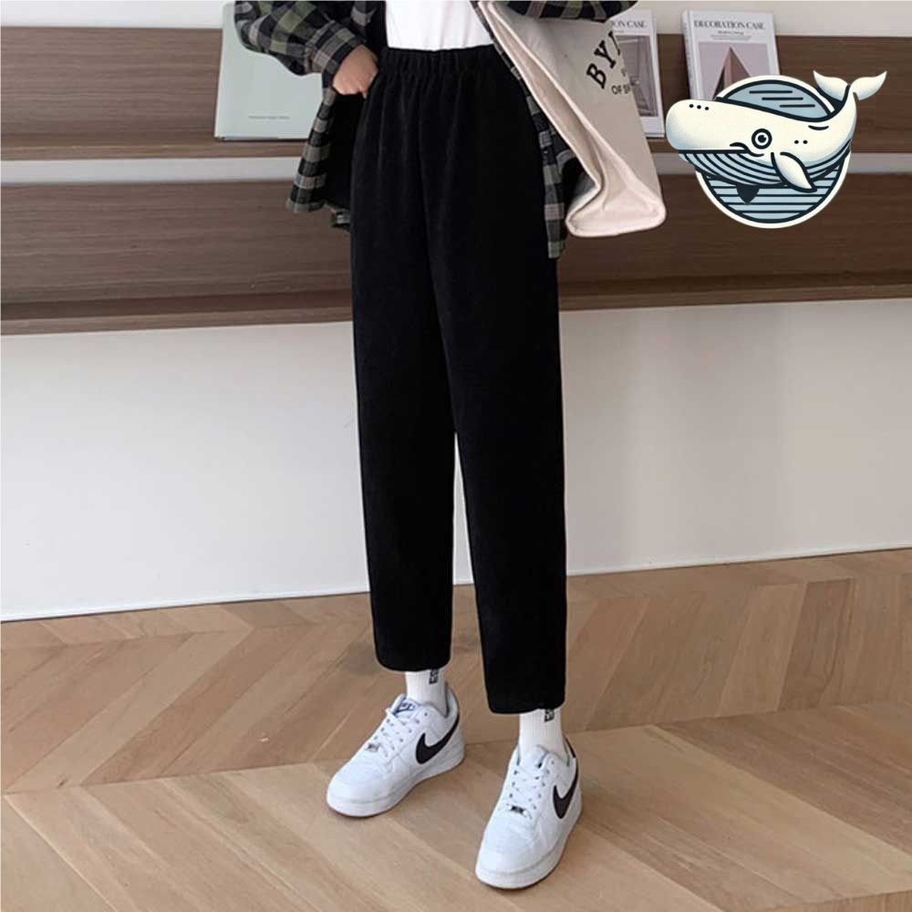편안한 스판 골지 팬츠 데일리 하이웨스트