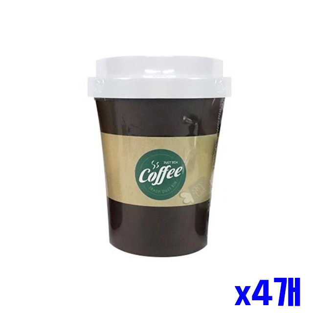 생활용품 중 디자인 휴지통 청소용품 x4개 커피컵