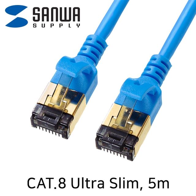 SANWA KB-T8SL-05BL CAT.8 SSTP Ultra Slim 랜 케이블