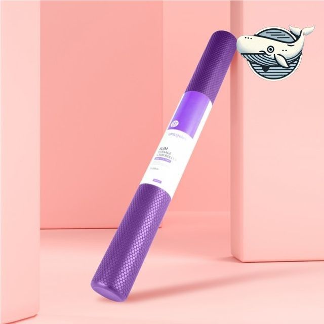 라일락폼롤러 스트레칭 운동 슬림 마사지 기구