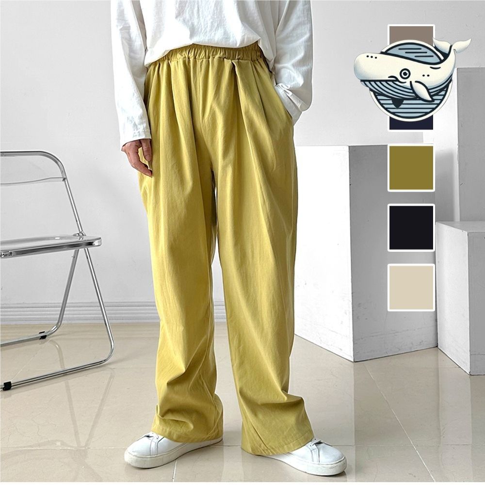 편안한 루즈핏 남성 여름 와이드 팬츠 데일리