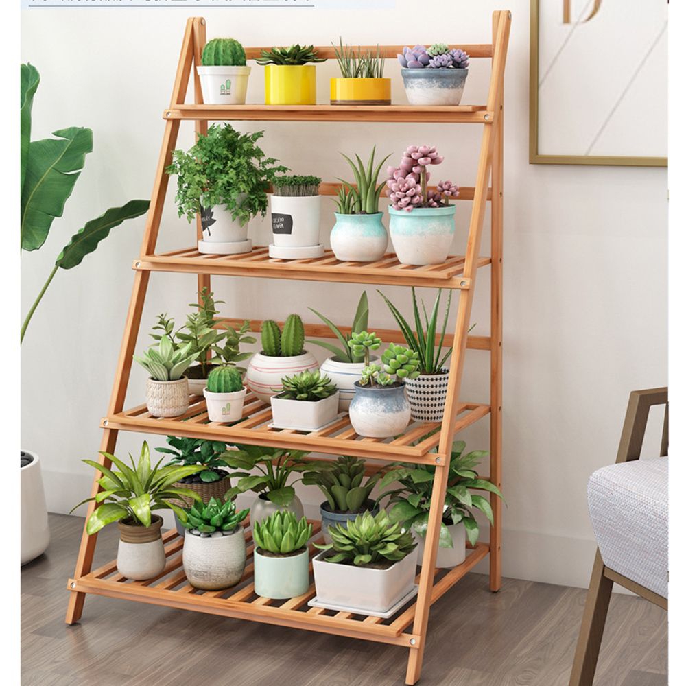 화분진열대A 가드닝 60cm 대나무 4단