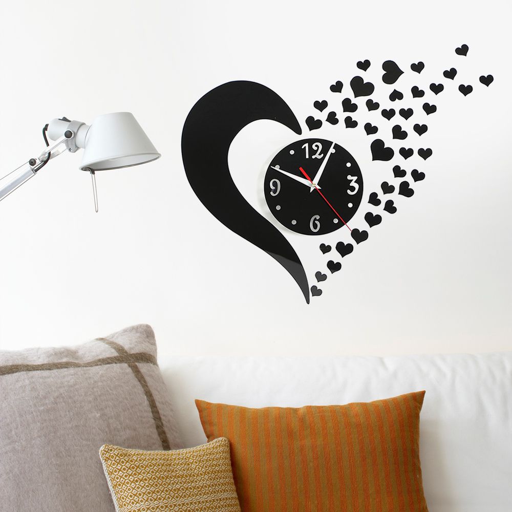아이티알,NU 하트모아 붙이는 DIY 벽시계 월데코 거실 시계만들기