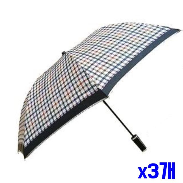 색상랜덤 접이식 자동 휴대용우산 2단 x3개 우산