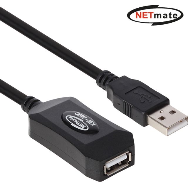 넷메이트 KW-240C USB2.0 무전원 리피터 7m Terminus