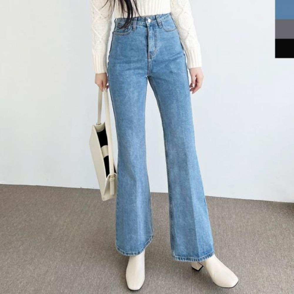 0 HS 여자 청바지 하이웨스트 SG 부츠컷