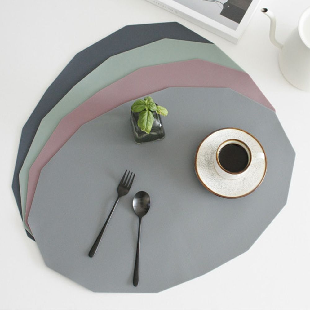 다각형 실리콘 식탁 매트 개인식탁보 테이블 고무판