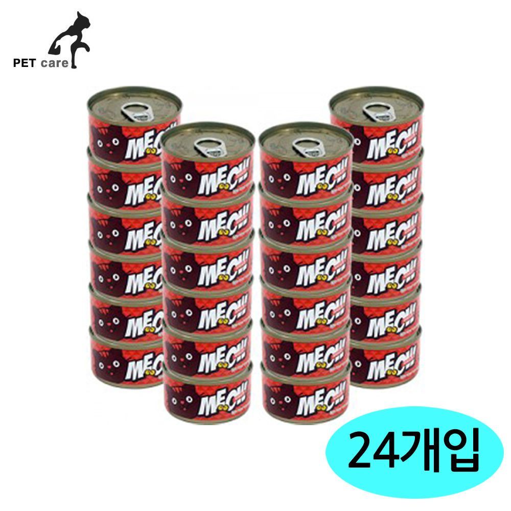 미아오캔그레이비타입 고기육수캔 게살 참치 24개세트
