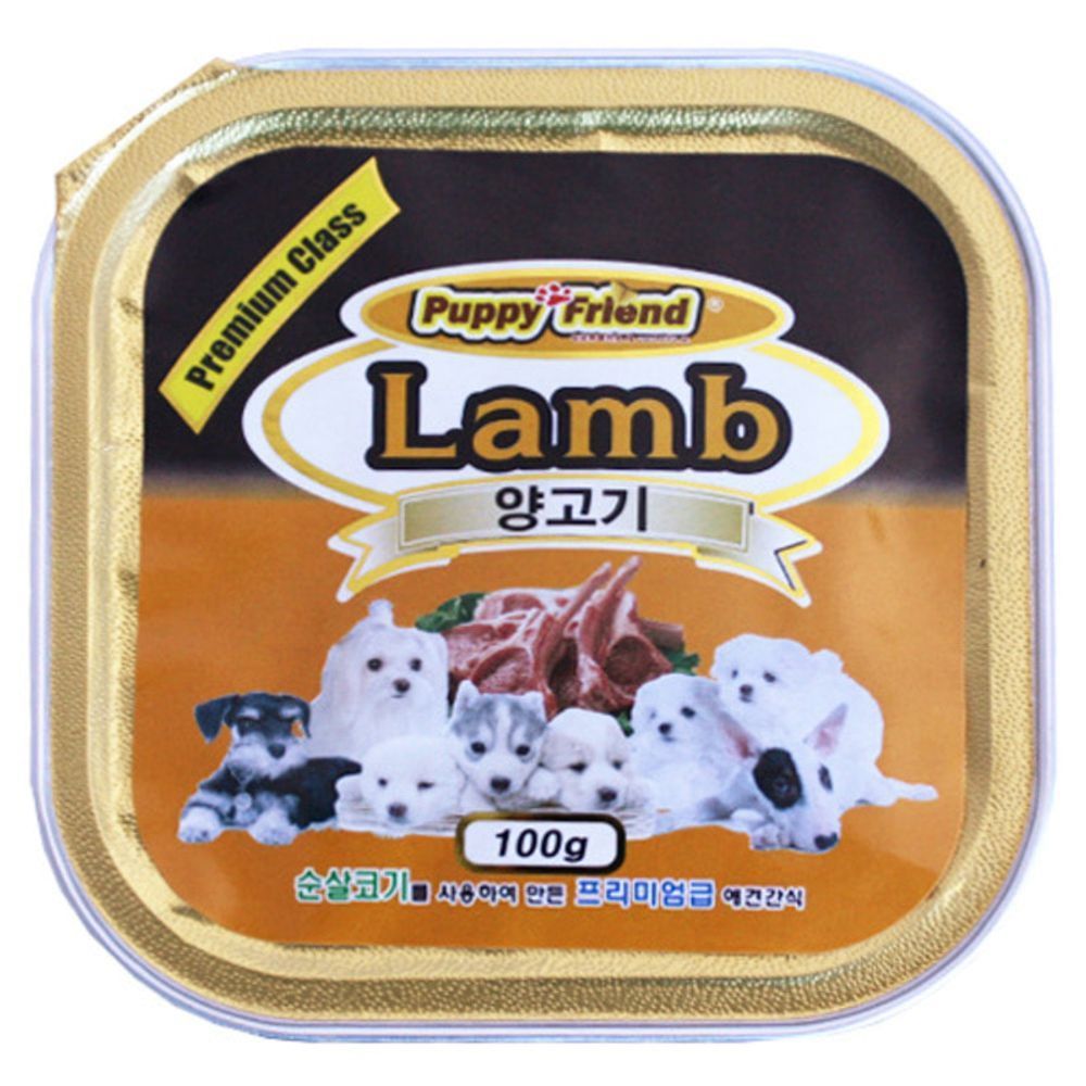 퍼피프랜드 사각캔 양고기100g X 24개