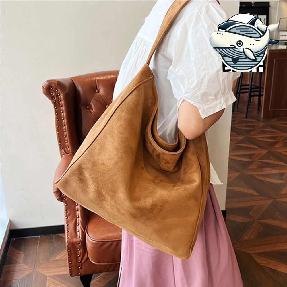 트렌디한 스웨이드 캐주얼 숄더백 핸드백 데일리