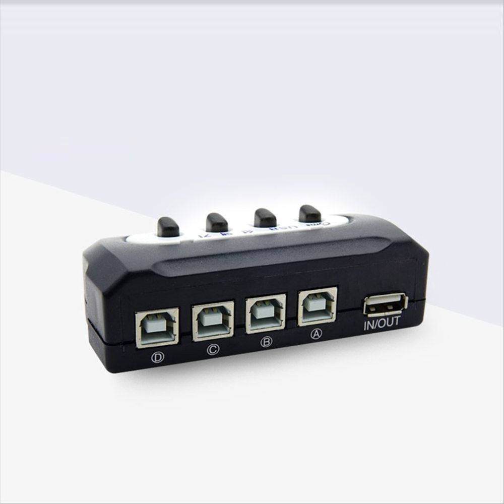 USB 2.0 선택기 4대1 USB-A타입 1포트 USB-B타입 4포