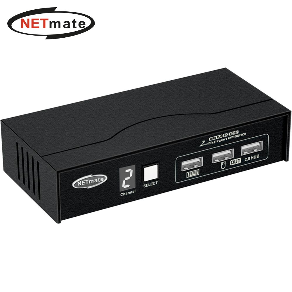 8K 60Hz Displayport KVM 2대1 스위치(USB)