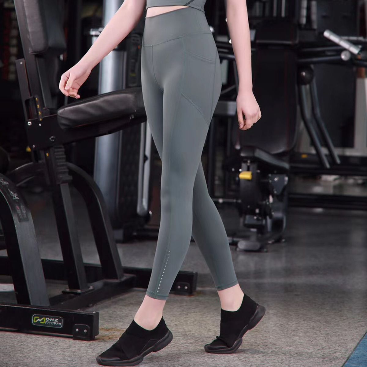TC 여성 9부 트레이닝 라인 레깅스
