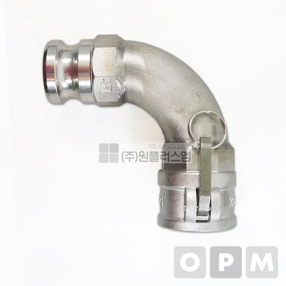 스텐레스 캄록카플링 엘보 90도 BA/100A