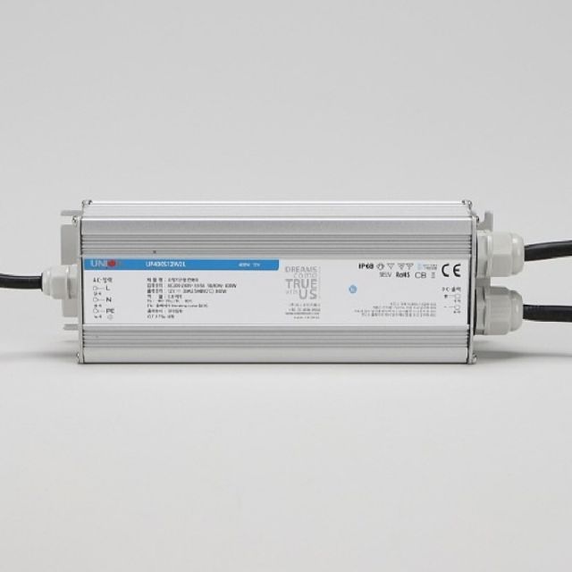 SMPS 방수형 안정기 400W UP400S12W2L KC DC12V