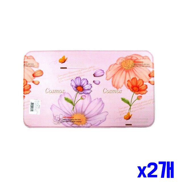 매트 75cm x2개 코스모스 싱크대 소 주방발매트 싱크