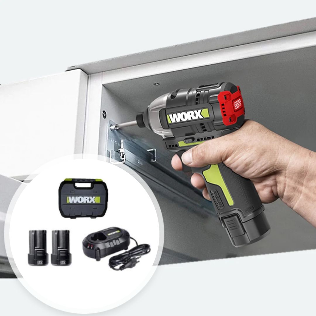WORX 초경량 12V 충전식 WU132 임팩드라이버 풀세트