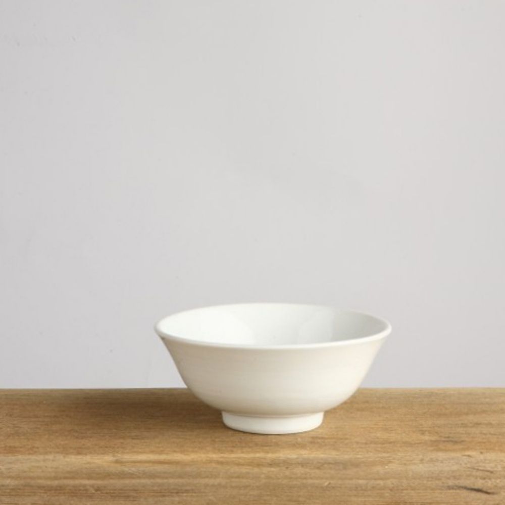이천도자기 떡살백자 나팔공기 12.5cm 그릇 식기