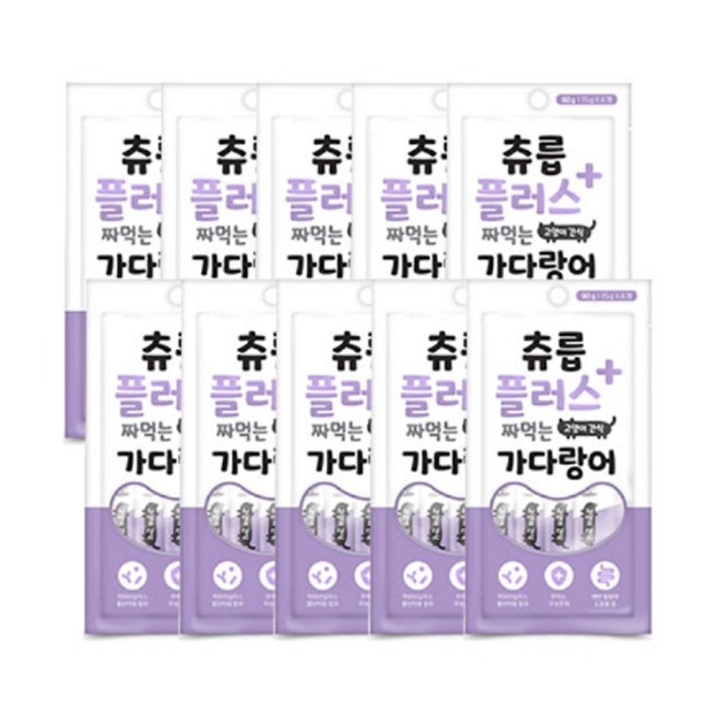 고양이 짜먹는 가다랑어 60g 10P 반려묘 스틱형 간식