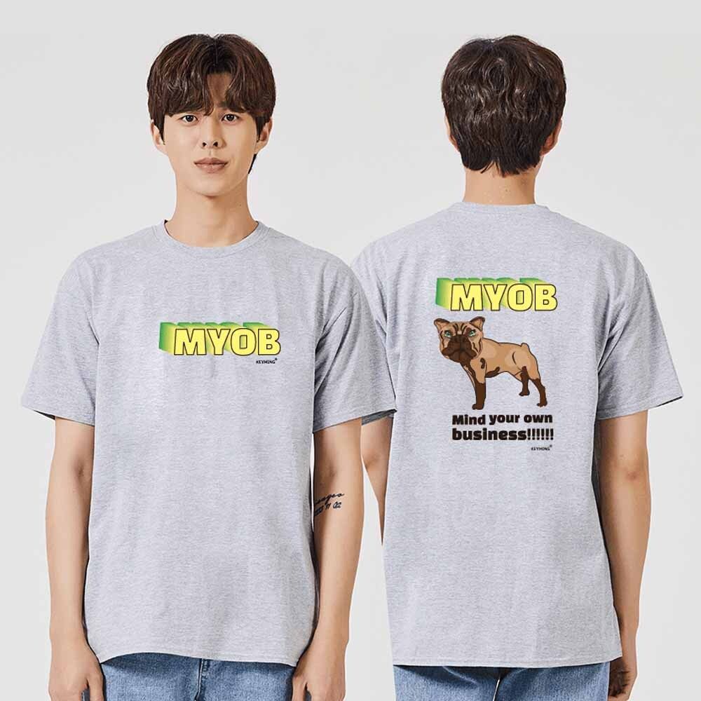 강아지C1 반팔티 라운드 가족티 커플티 단체티 동호회