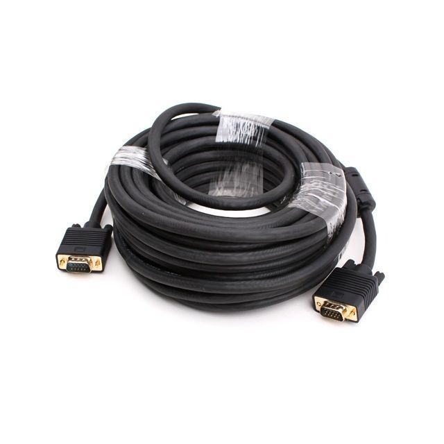 모니터 케이블 RGB 고급형 블랙 20M VGA D-SUB 금도